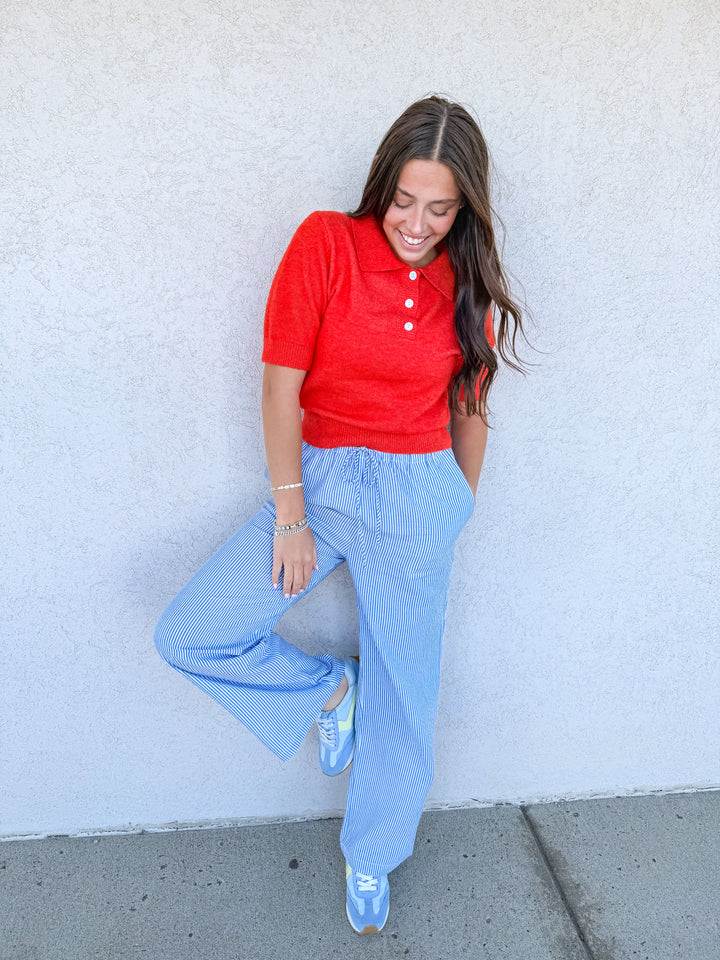 Annie Striped Wide Leg Pants