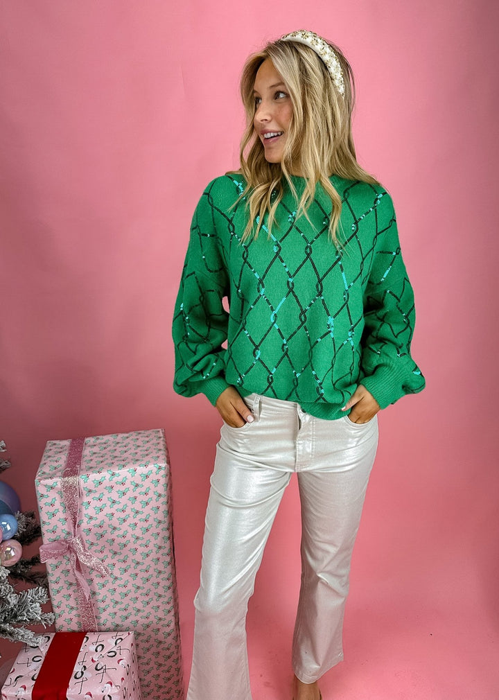 Shine On Sequin Sweater