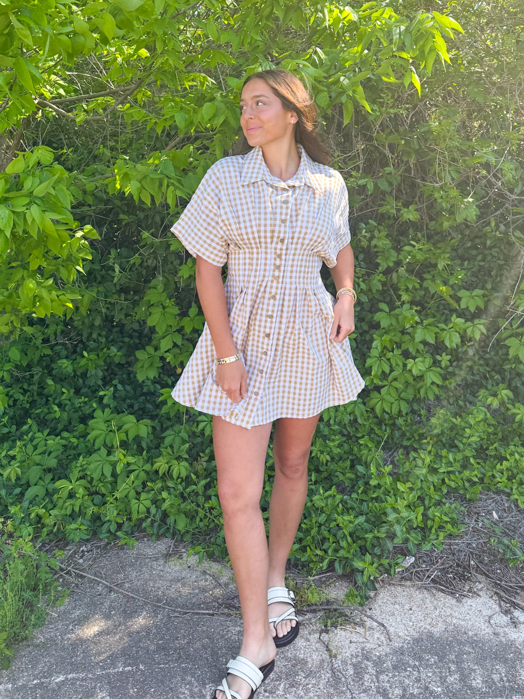 Izzy Gingham Mini Dress