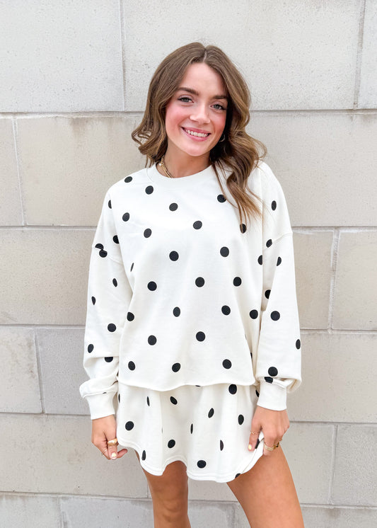 Annie Polka Dot Sweatshirt