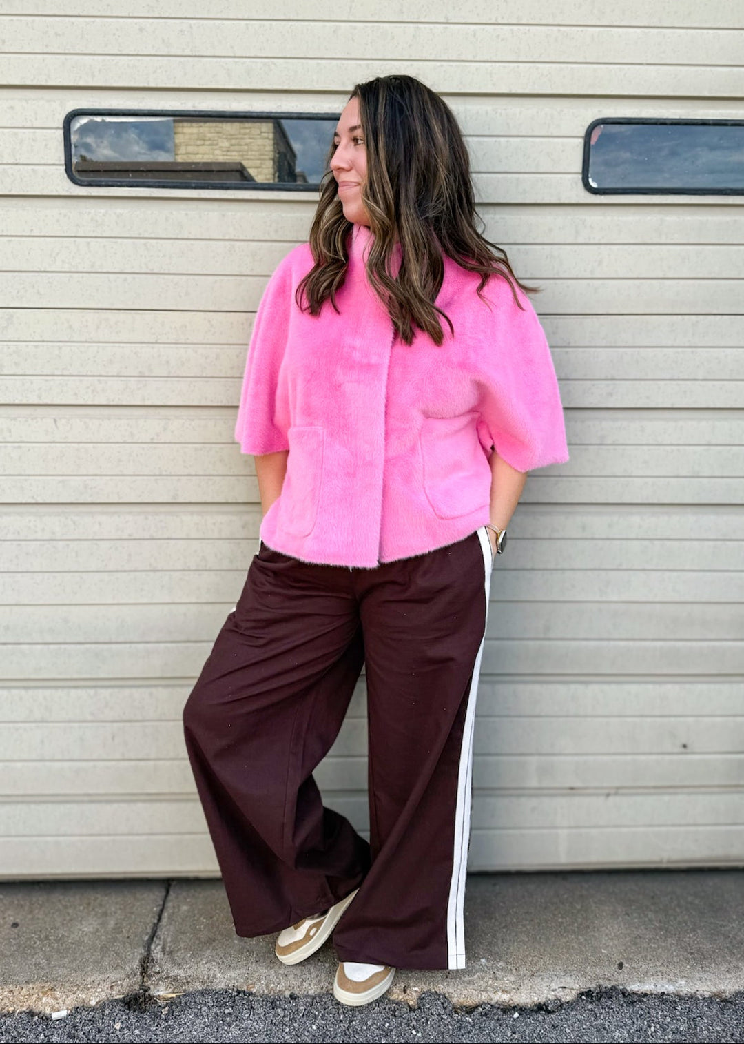Finley Side Stripe Wide Leg Pant