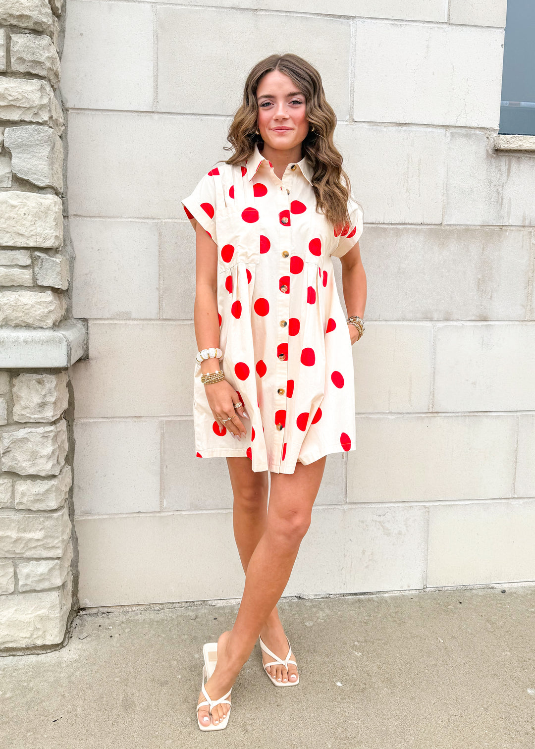Gemma Polka Dot Mini Dress