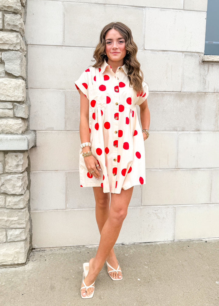 Gemma Polka Dot Mini Dress