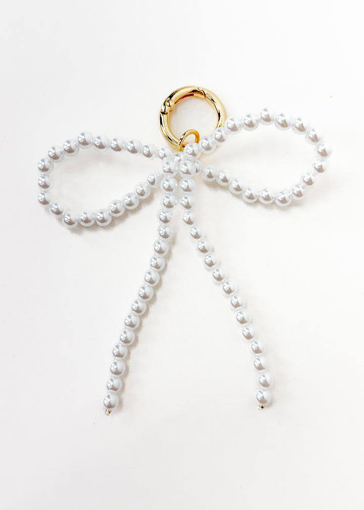 Charleston Pearl Bow Bag Charm