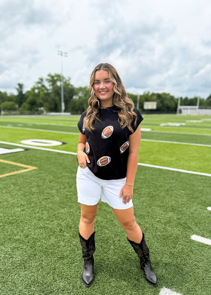 End Zone Sequin Top