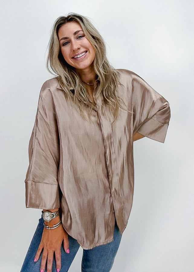 Jade Button Down Top