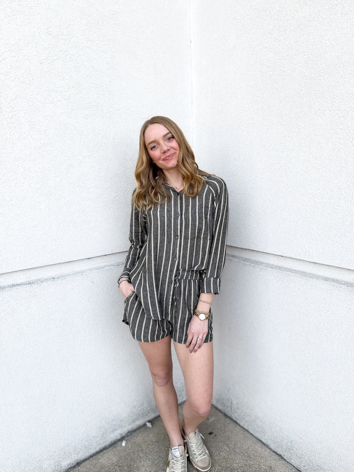 Z Supply The Perfect Linen Top - Black