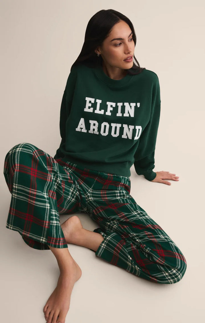 Z Supply Holiday Sweatshirt - Elfin' Around