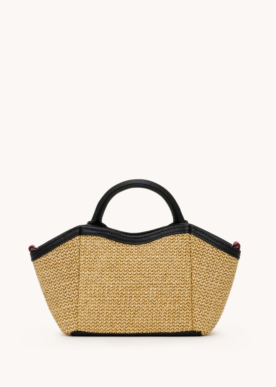 Hammitt Paul Mini Handbag - Noir Smooth Raffia/Gunmetal