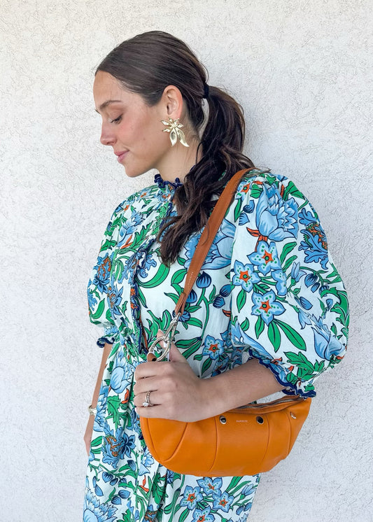 Hammitt Erica Small Handbag - Tailored Tangerine/Silver