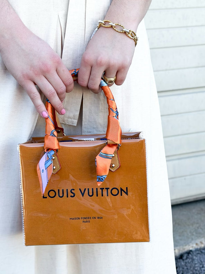 Louis Vuitton DIY Shopping Bag with Scarf Handle - Small