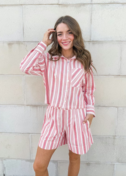 Ivy Jane Lila Striped Button Down