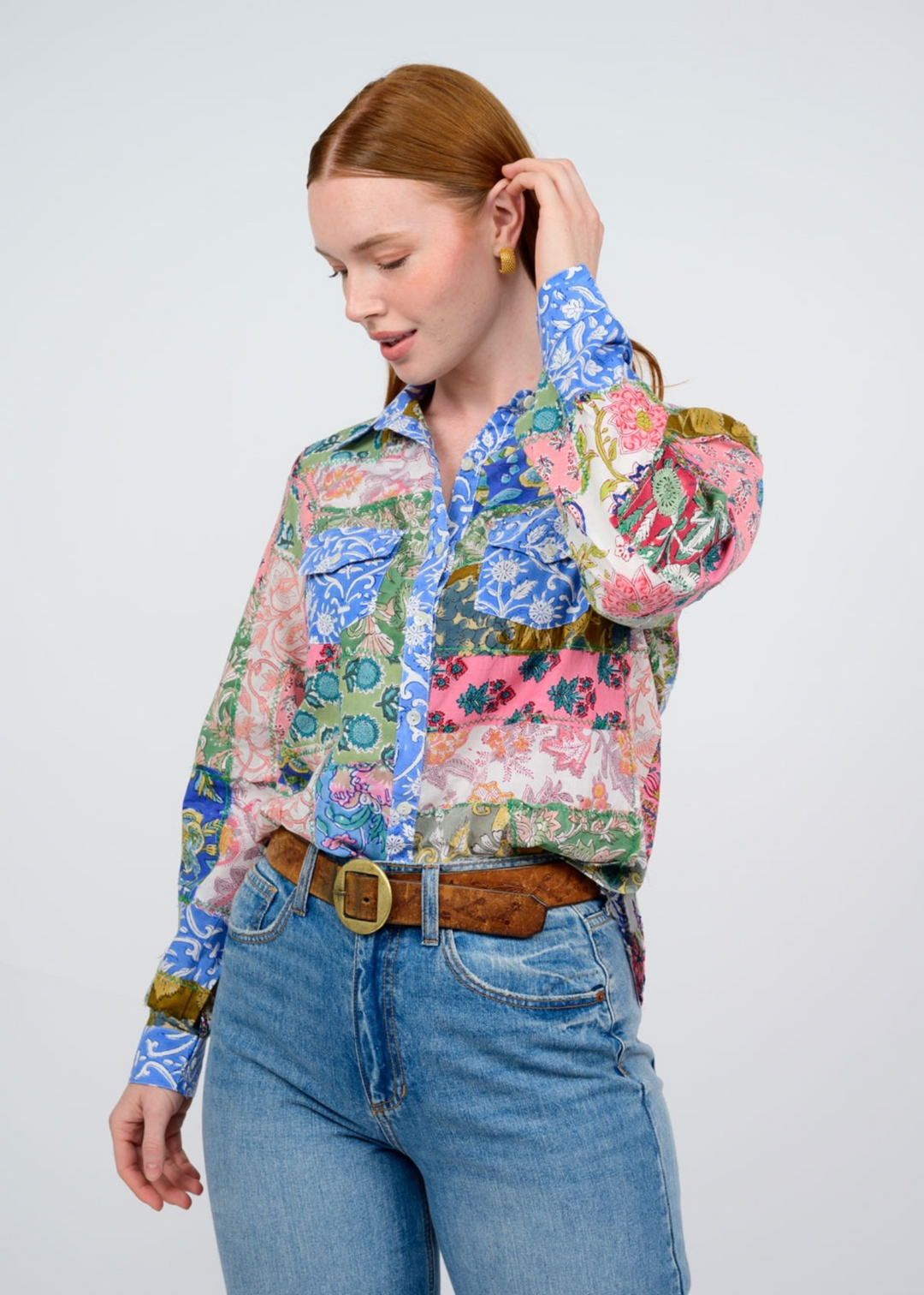 Ivy Jane Patchwork Camp Shirt