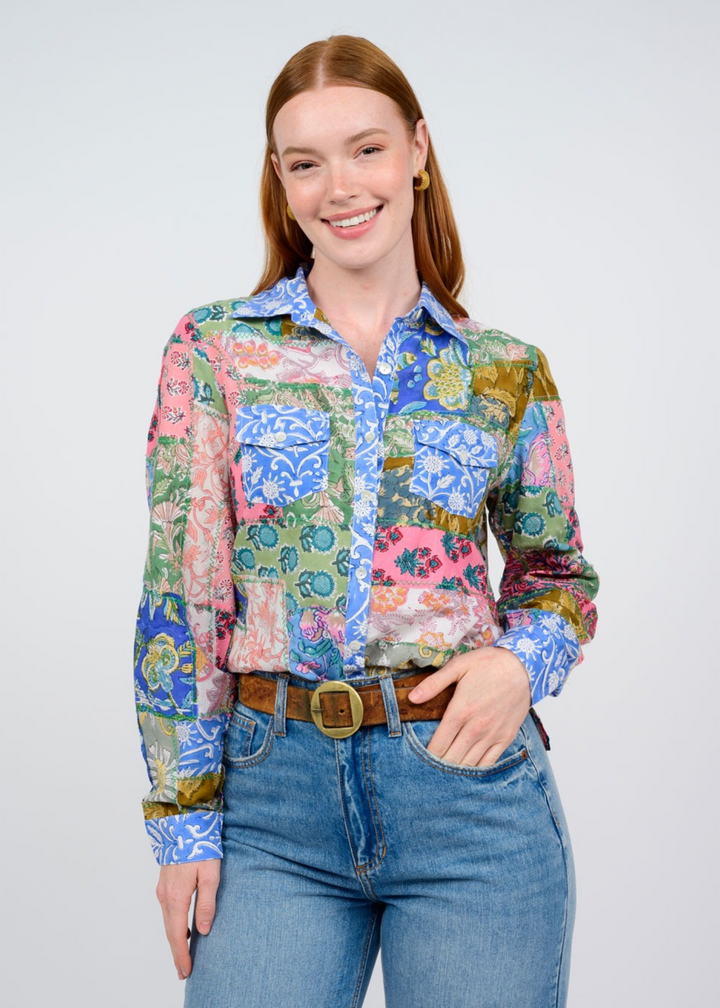 Ivy Jane Patchwork Camp Shirt