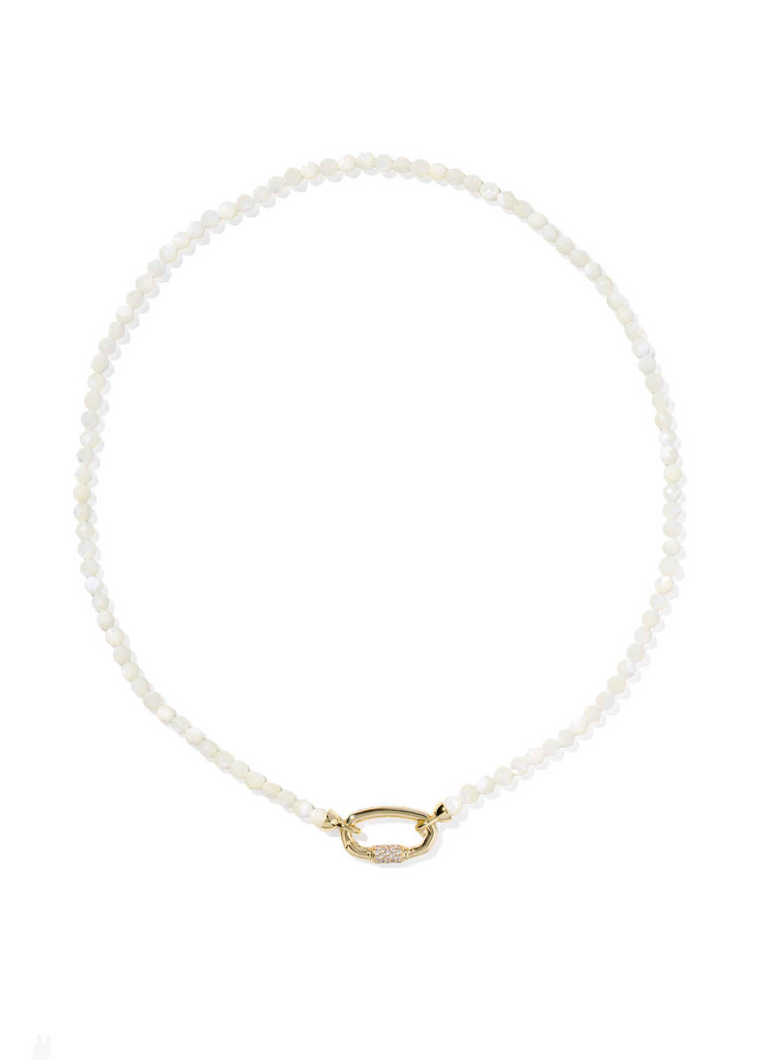 Kendra Scott Emery Beaded Strand Necklace - Gold/Ivory MOP