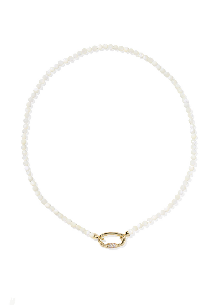 Kendra Scott Emery Beaded Strand Necklace - Gold/Ivory MOP