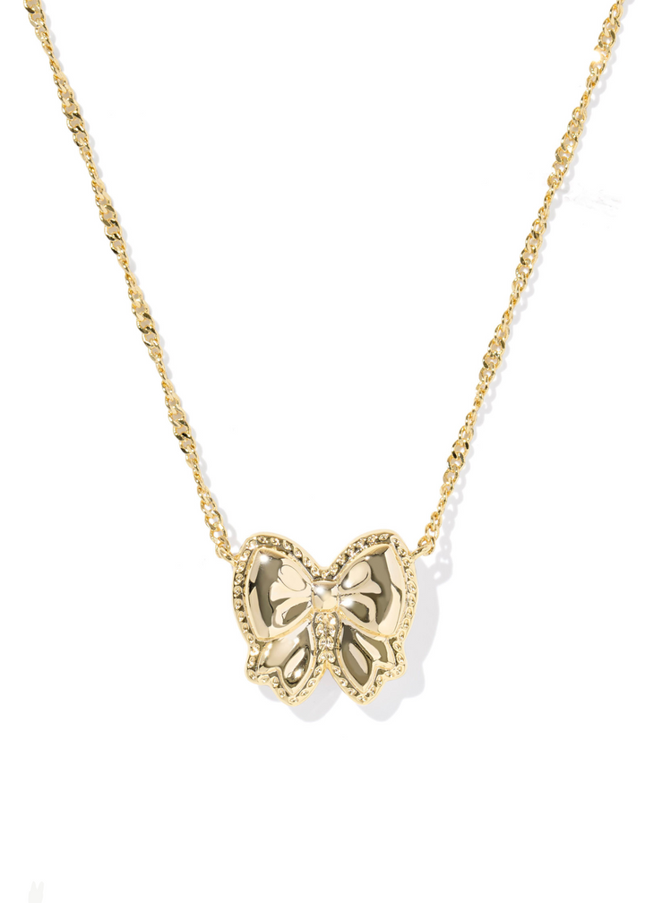 Kendra Scott Haley Bow Short Pendant Necklace - Gold/Ivory Mother of Pearl