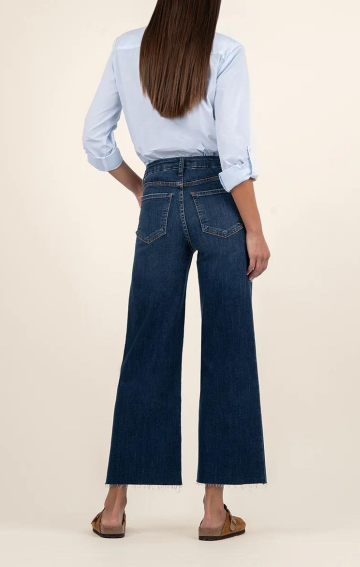 Kut from the Kloth Meg High Rise Fab Ab Wide Leg Jeans - Exhibited