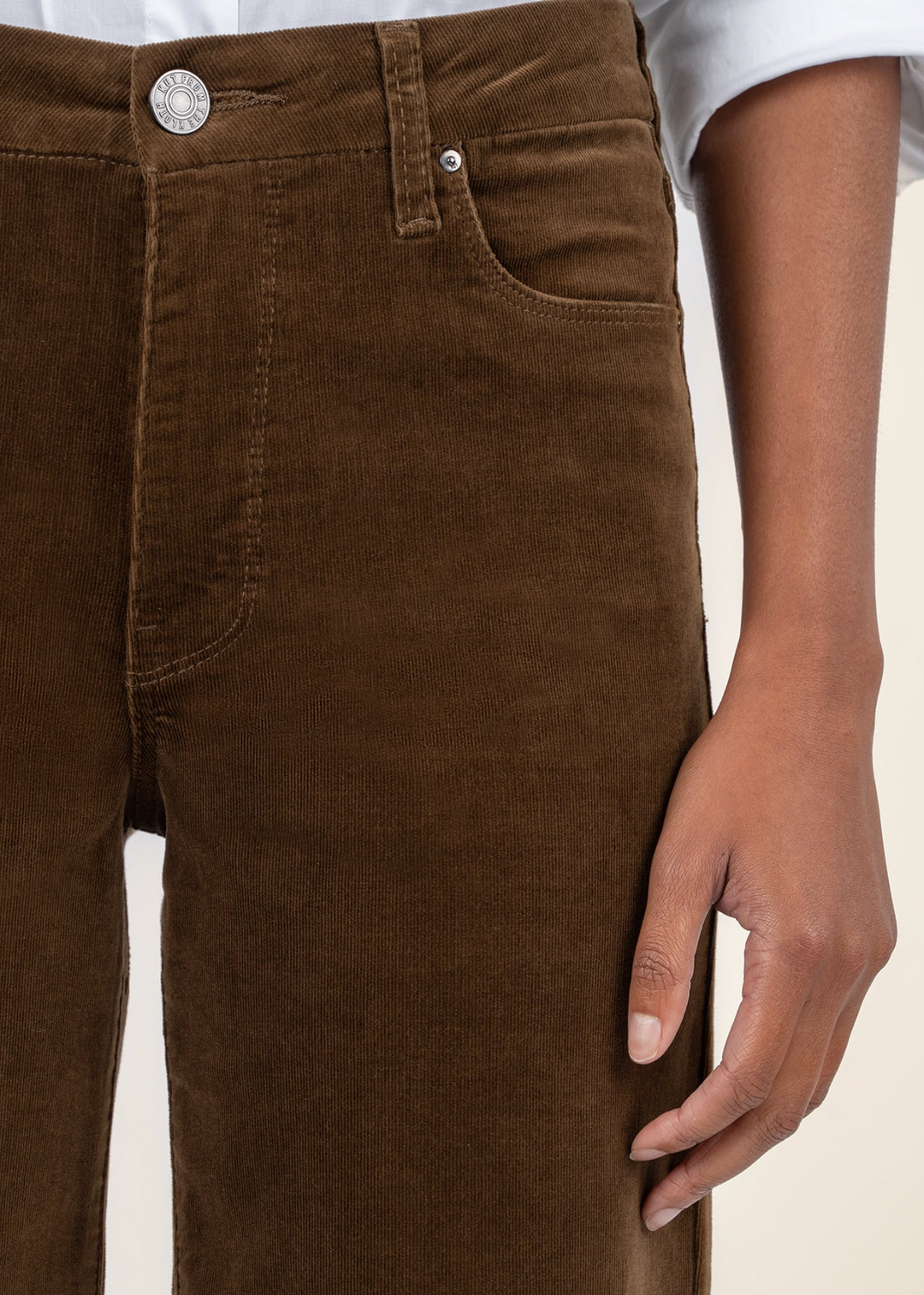 Kut From the Kloth Meg Corduroy High Rise Wide Leg Jeans