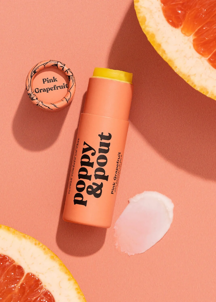 Poppy & Pout Lip Balm - Pink Grapefruit