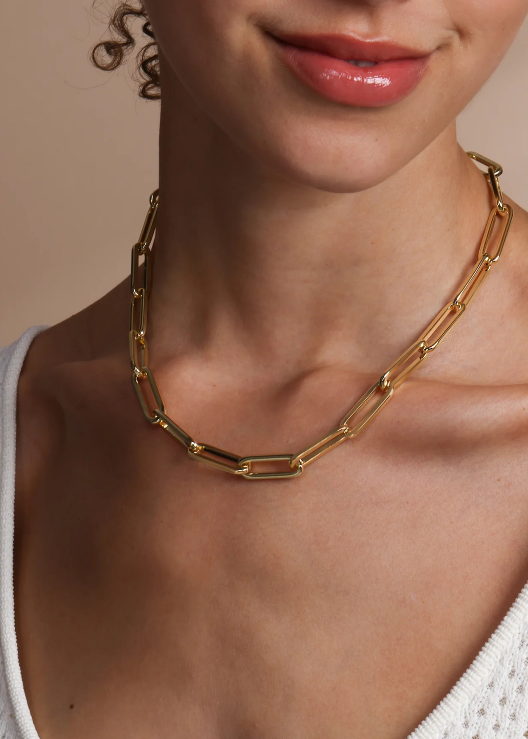 Melinda Maria Carrie Chain Necklace - Gold