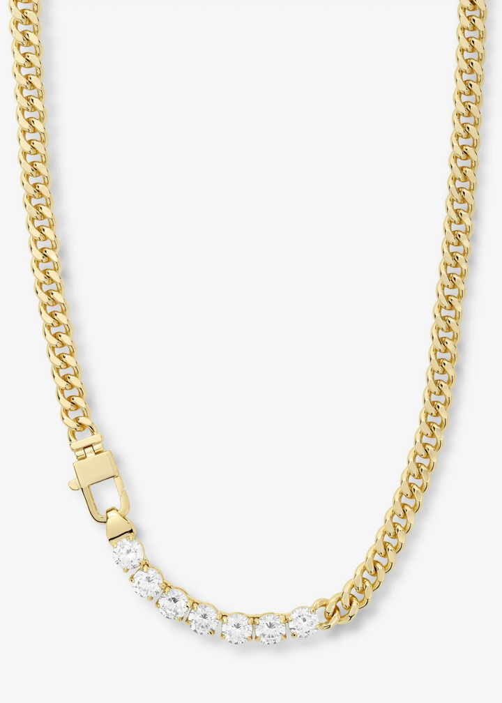 Melinda Maria Julian Loves Diamonds 16" Necklace - Gold