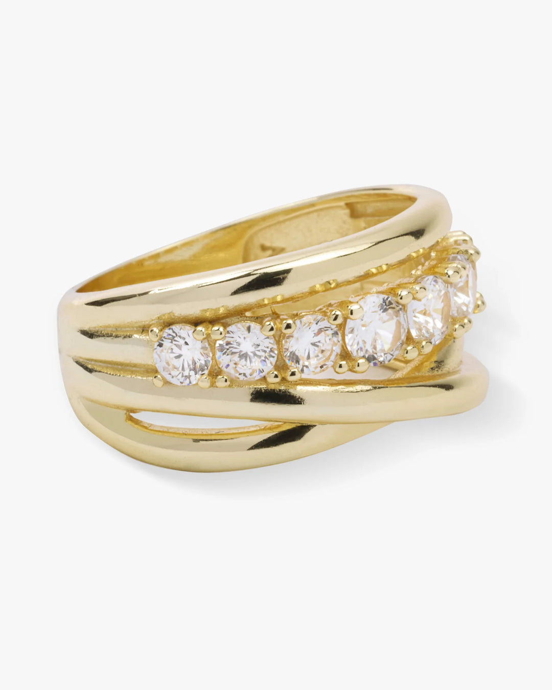 Melinda Maria Oh She Fancy Stacked Diamond Ring - Gold