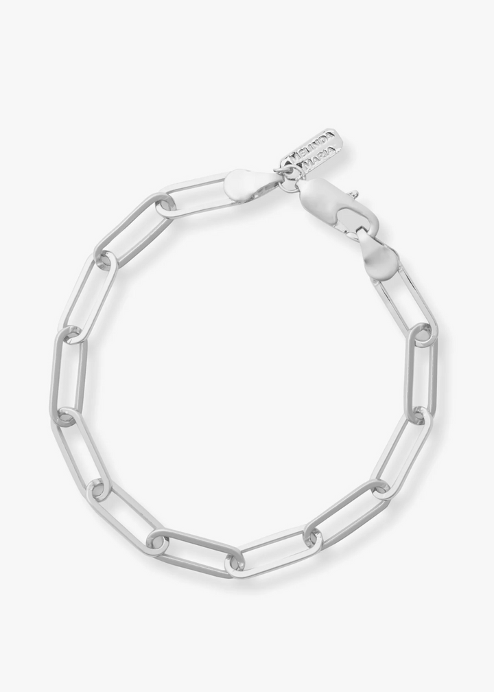 Melinda Maria Samantha Chain Link Bracelet - Silver