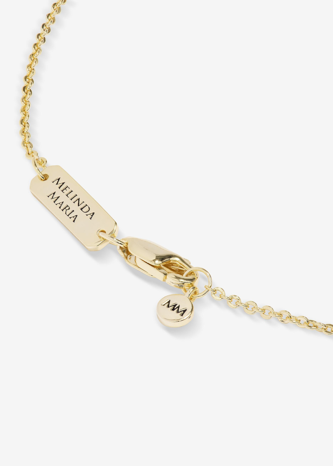 Necklace clasp with the Melinda Maria logo