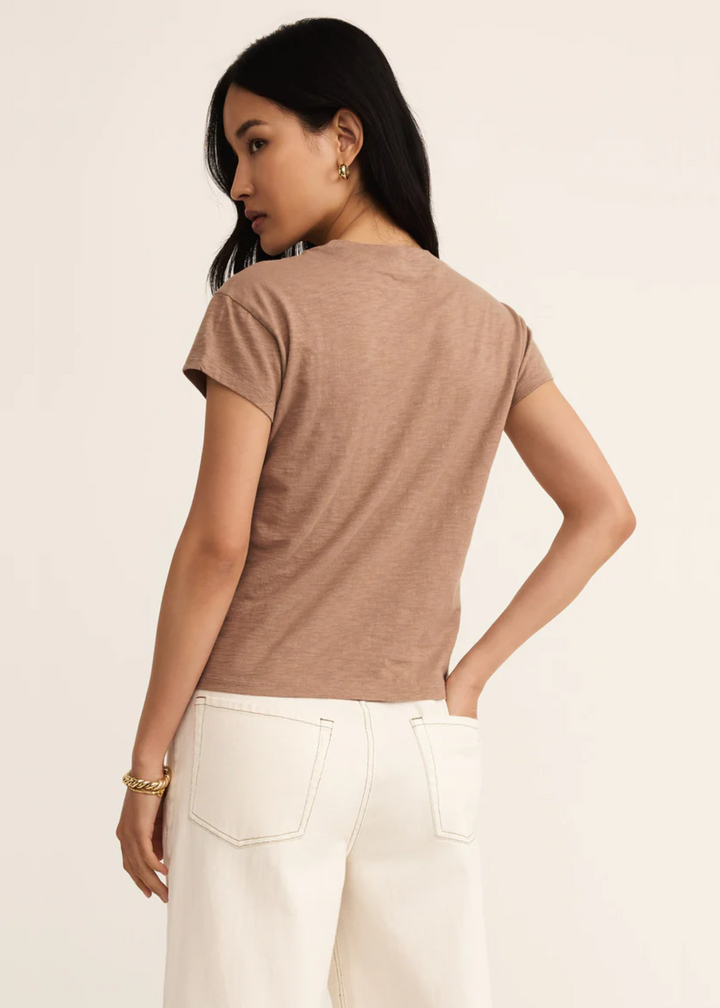 Z Supply Modern Slub Tee - Iced Coffee
