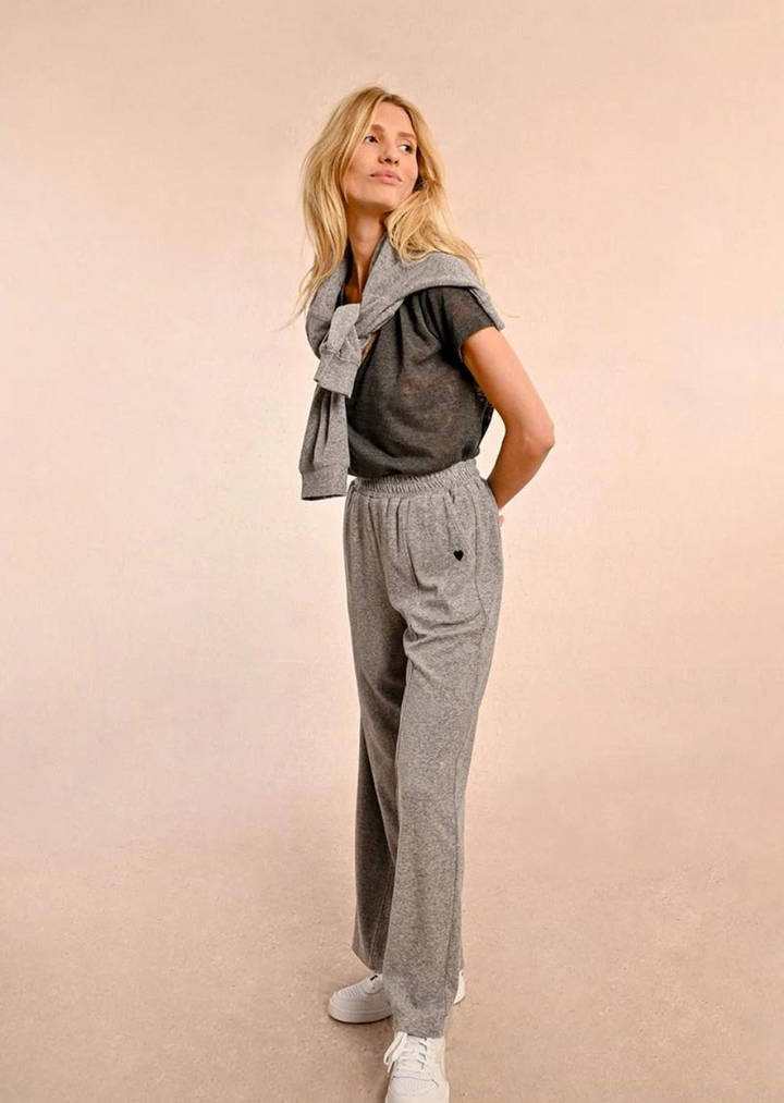 Molly Bracken Lizzie Knit Pants in Ash Grey