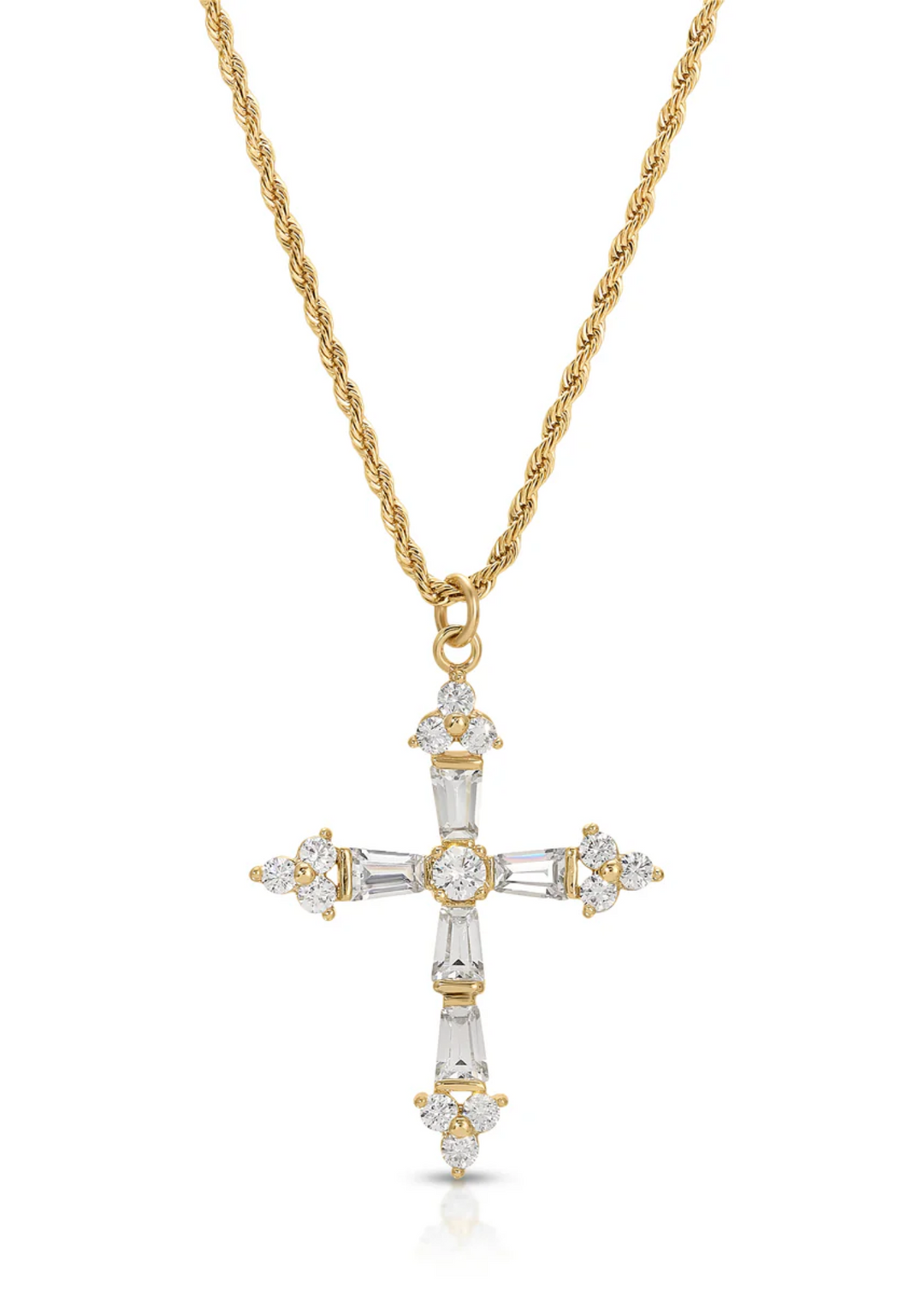 Joy Dravecky Queen's Cross Necklace in Gold