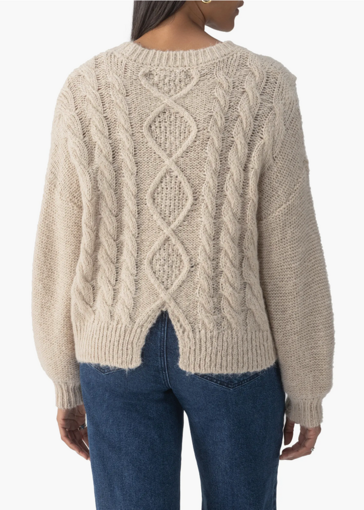 Sanctuary Clothing Cozy Cable Crew Sweater