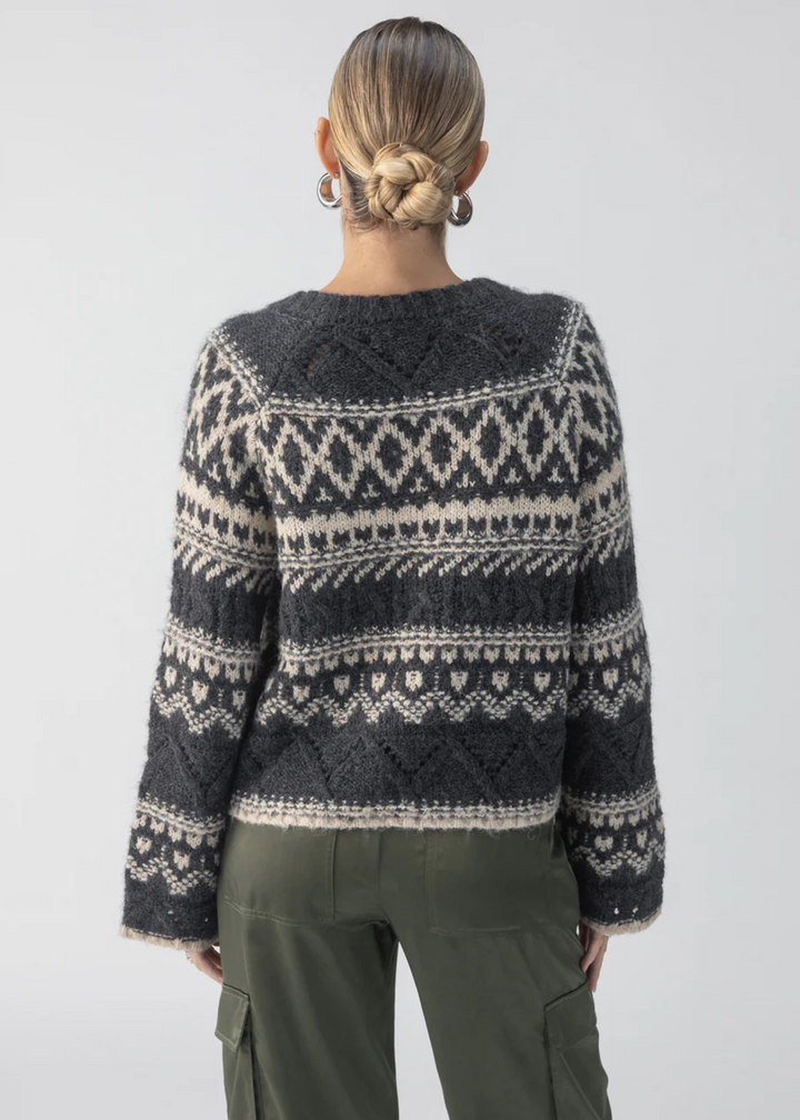 Sanctuary Clothing Fairisle Crew Neck Sweater