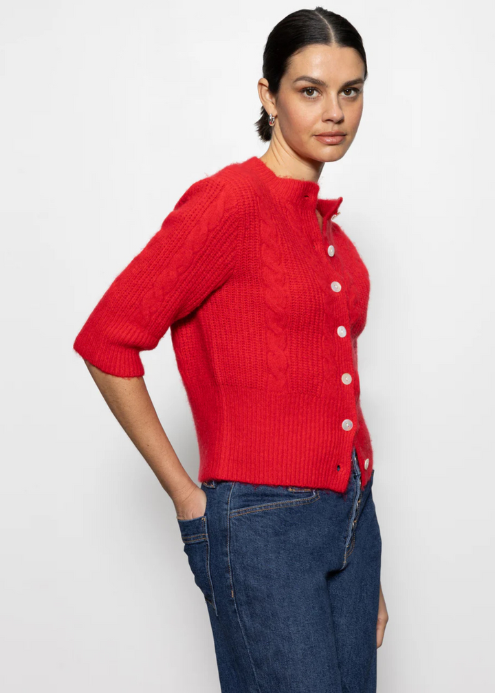 Sanctuary Clothing Fuzzy Cable Cardigan