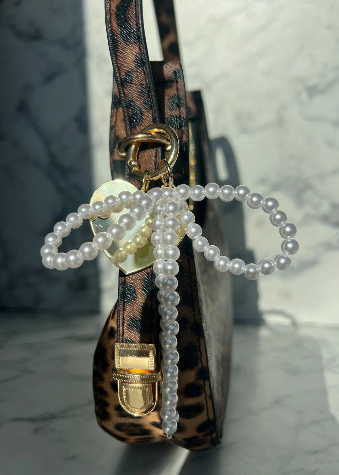Charleston Pearl Bow Bag Charm
