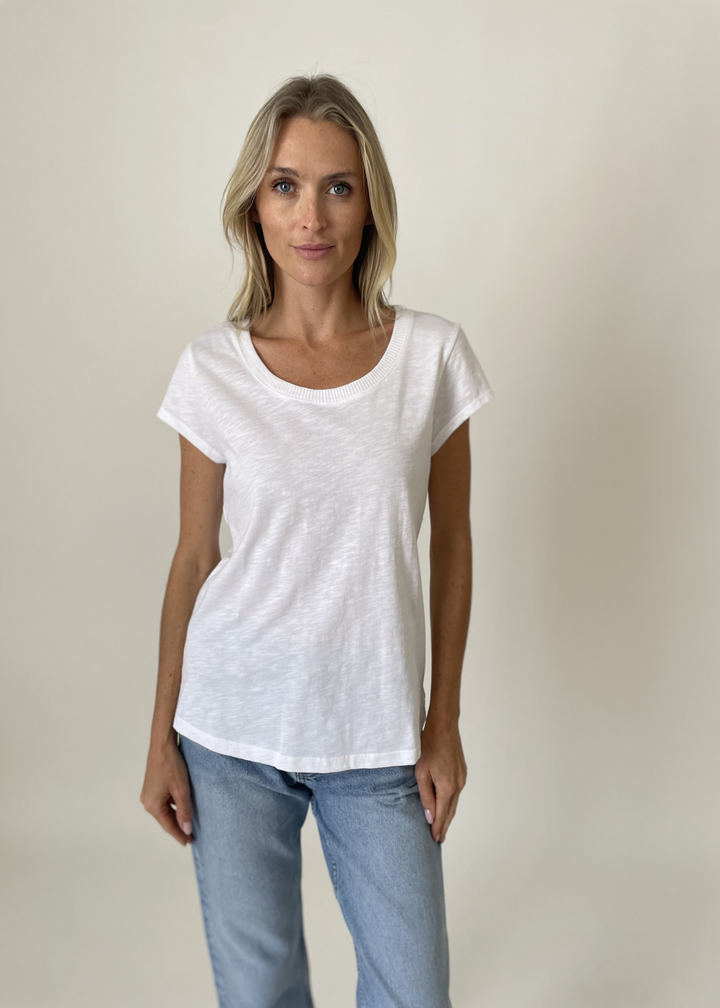 Six Fifty Anne Ribbed Hem Tee