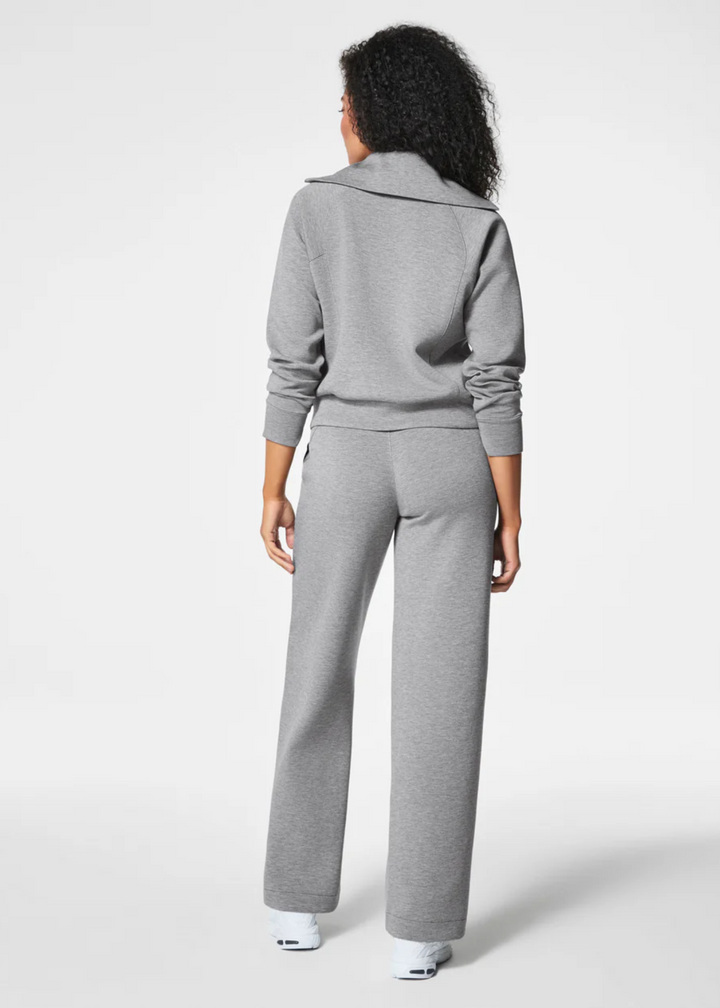 Spanx AirEssentials Half Zip - Medium Grey Heather