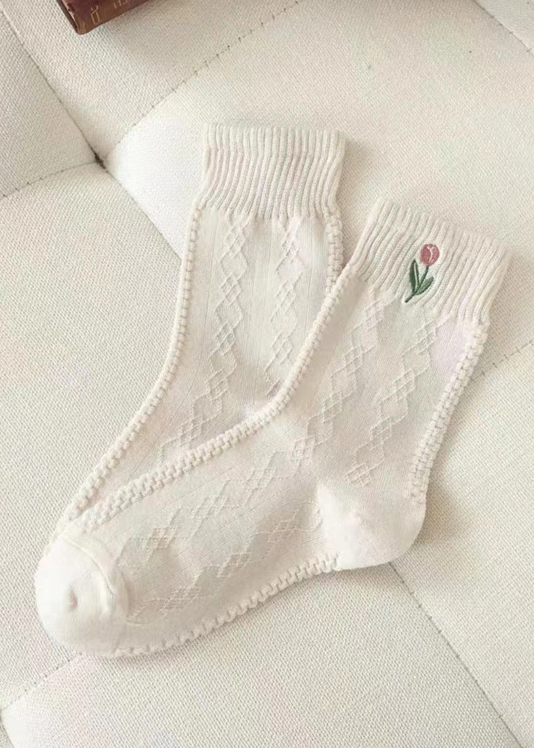 Rufia Tulip Pattern Socks