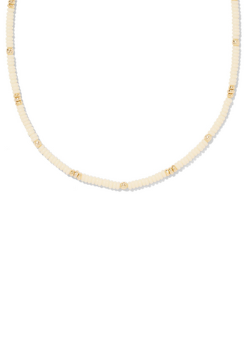 Deliah Strand Necklace - Gold/Ivory Mother of Pearl