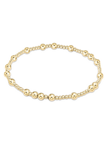 egirl Hope Unwritten 4mm Bead Bracelet - Gold