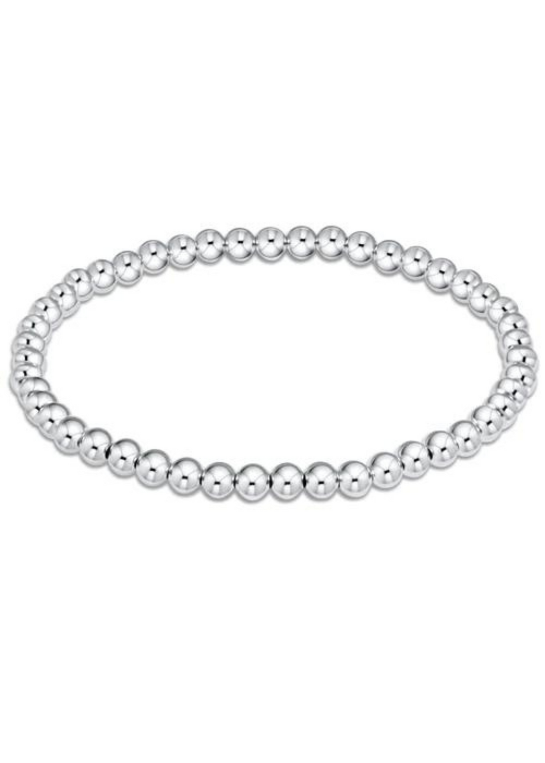 Classic 4mm Bead Bracelet - Sterling