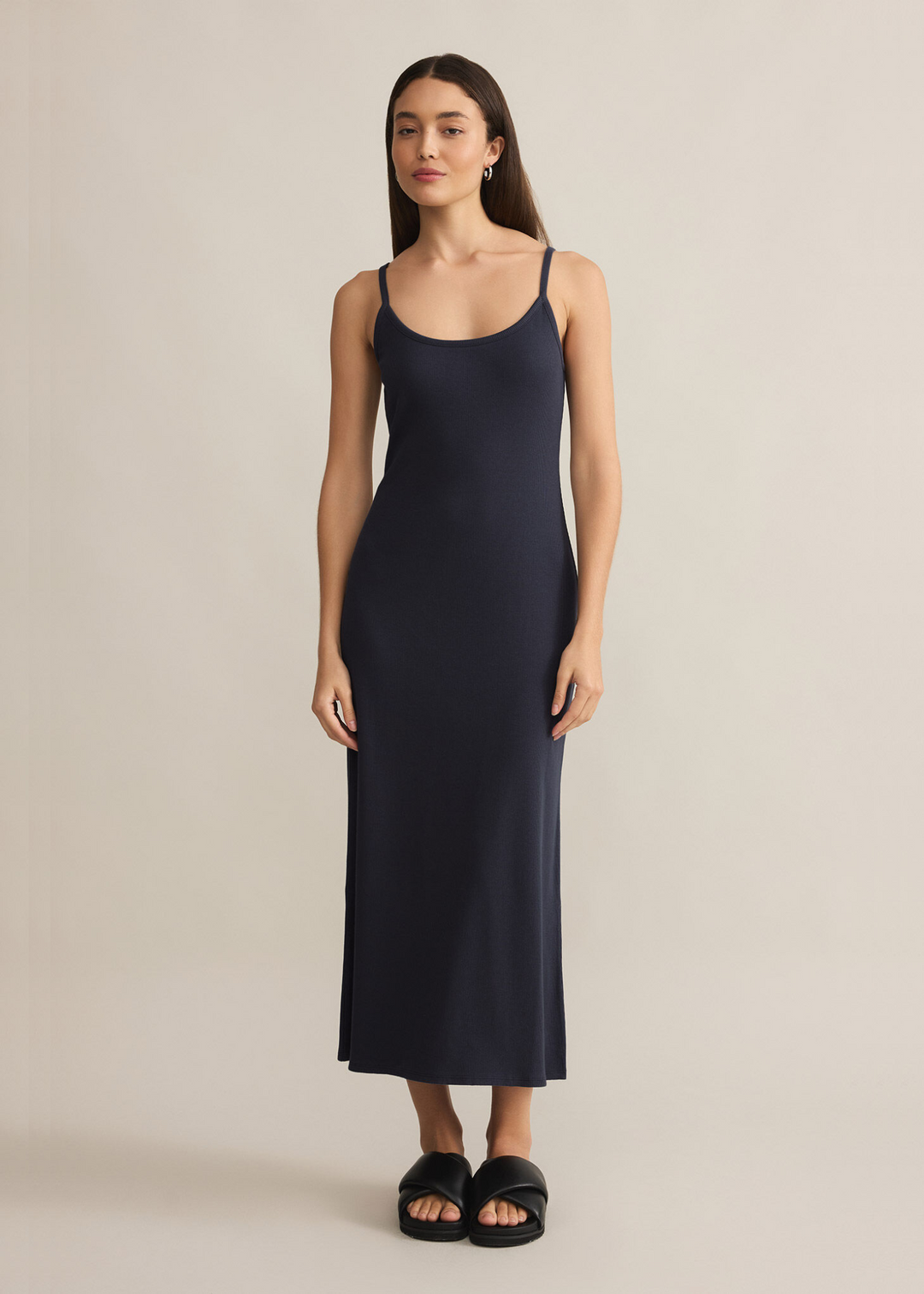 Z Supply Waterfront Midi Dress in Eclipse