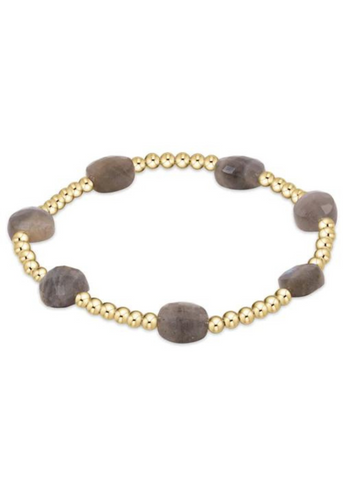 Admire Gold 3mm Bead Bracelet - Labradorite (enewton extends)