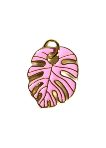 Allison Avery  Palm Leaf Charm - Pink