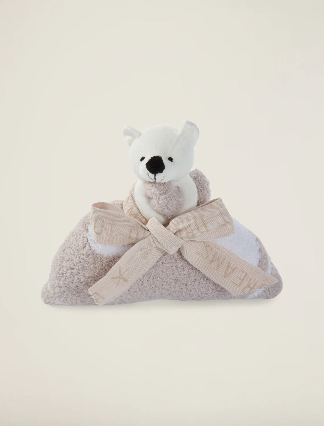 Barefoot Dreams CozyChic Dream Buddie - Stone/White Bear