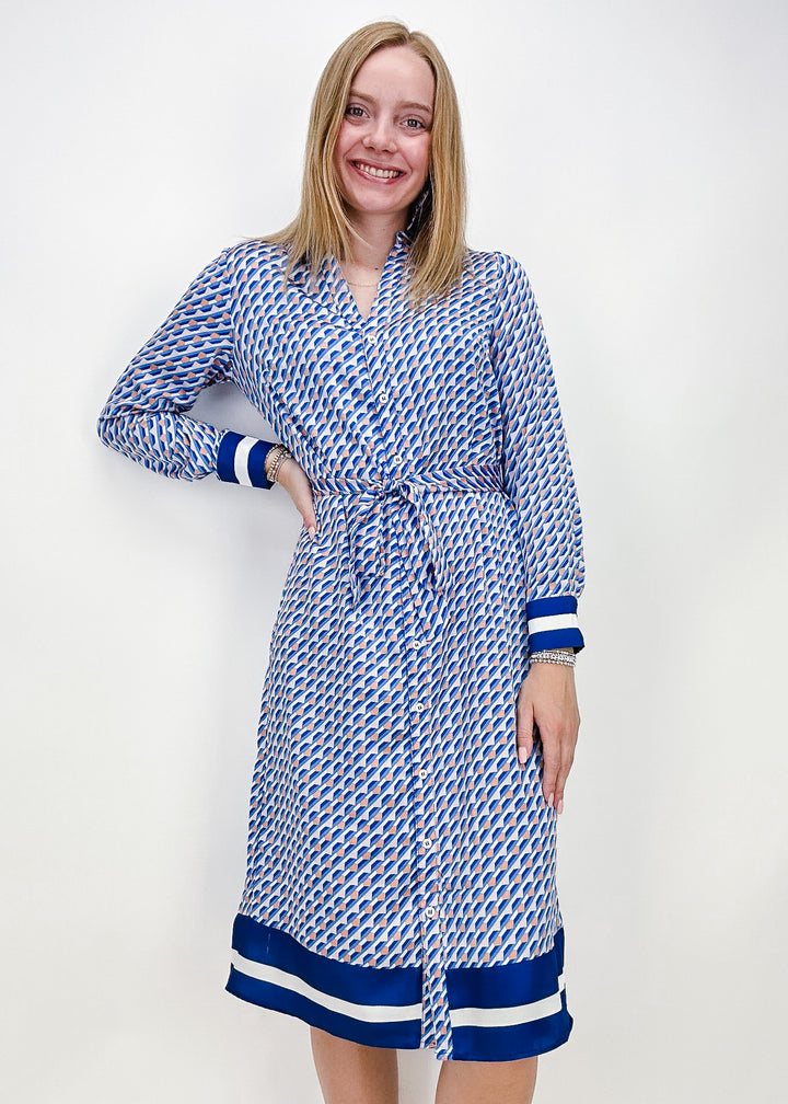 Bandana Print Shirt Dress