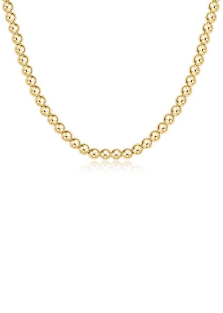 15" Choker Classic Gold - 5mm Bead