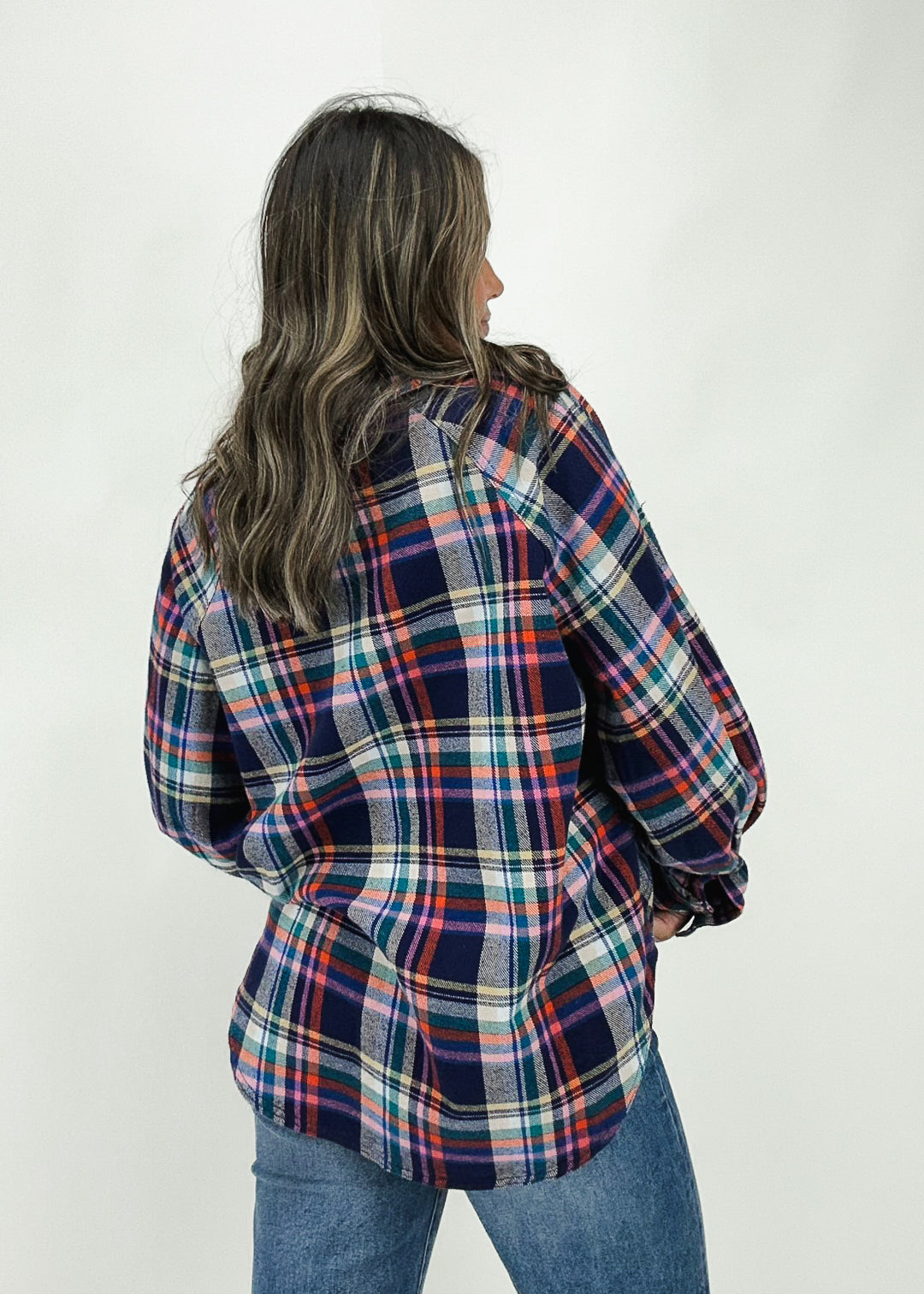 Free People Girl Meets Boy Plaid Shirt