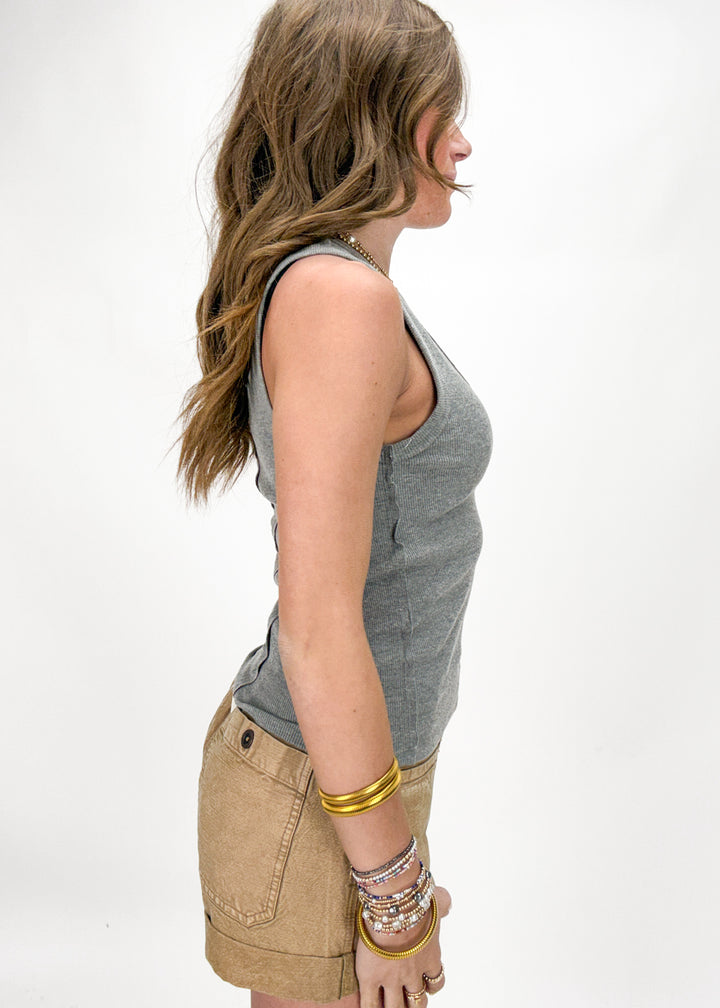 Free People Neria Tank - Heather Grey